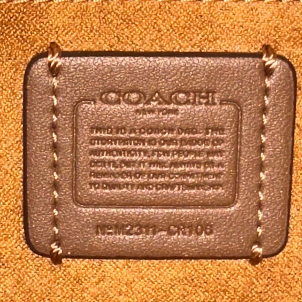 Coach Eliza Pale Green Lizard Embossed Shoulder and Crossbody CR106 SV/AG MINT! - Picture 15 of 15
